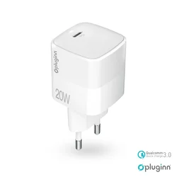 Kućni punjač Pluginn PI-D61S/ PD3.0/ PPS/ 20W sa PD iPhone lightning kablom beli CE