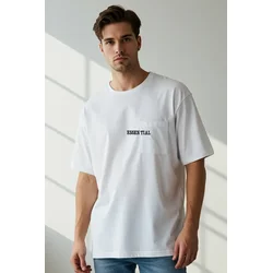 Trendyol Muška majica Tmnss25Ts00120, Bela