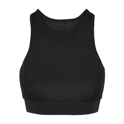Športni modrček URBAN CLASSICS - High Neck Tech - Črna - TB4757 - Črna