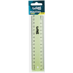 Ravnilo 15 cm neon