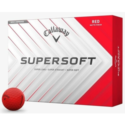 Callaway Supersoft 2025 Matte Red Basic Golf žogice