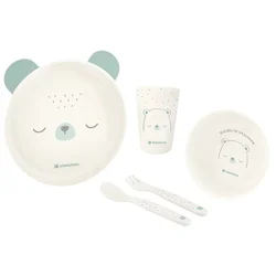 KikkaBoo Set posuđa 4 dela Bear with Me Mint (KKB40135)