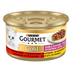 GOURMET Sos za mačke Gold Duo govedina i piletina 85g