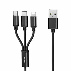 Kabl USB na micro USB/USB tip C/lightning 3u1 Remax Gition RC-131th, 2.8A crna