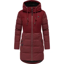 Ragwear Zimski plašč Ashani temno rdeča