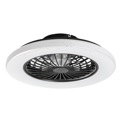 Rabalux Plafonjera sa ventilatorom Dalfon2, 48W, 48,5cm, 3000-6000K, Crno-bela