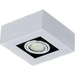 EGLO PLAFONJERA/1, GU10-LED, ALU/KROM ‘LOKE 1 91352