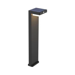 Solight WO7202 - LED solarna lampa sa senzorom PALERMO LED/5W/2000mAh IP54 crna