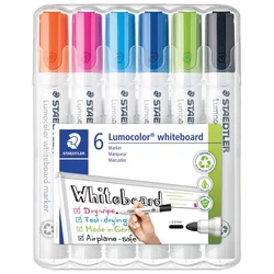 MARKER ZA BIJELU PLOČU 2MM PK6 RECIKLIRANI LUMOCOLOR STAEDTLER 351 WP6-1