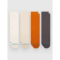 Stance Icon Crew 4 Pack Socks canvas