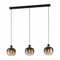 EGLO viseća lampa OILELLA 3xE27 95 cm crna smeđa 99615