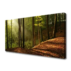 tulup.si Slika na platnu Gozdna drevesa narava 140x70 cm