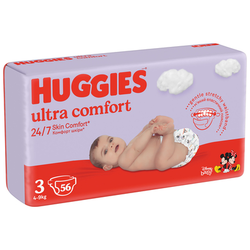 HUGGIES Little Movers Pelene za bebe, 4 - 9 kg, 56 kom