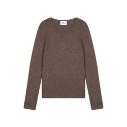 JUST CASHMERE Pulover Joyce  pikčasto rjava