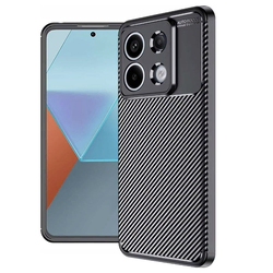 Techsuit – CarbonFiber maska za Xiaomi Redmi Note 13 Pro 5G / Poco X6 – crna