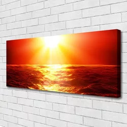 tulup.si Slika na platnu Sunset sea wave 125x50 cm