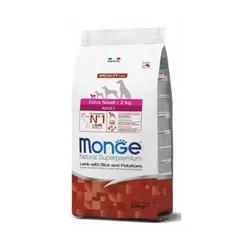 MONGE Suva hrana za pse najmanjih rasa sa jagnjetinom, pirinčem i krompirom 2.5kg