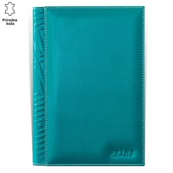 Princ Leather Kožni Rokovnik, B5, 330 listova, Tirkizni