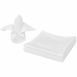 vidaXL 100 belih prtičkov iz blaga 50 x cm