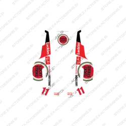 F1 Lucky Strike Honda – Nalepka za Mammotion robotske kosilnice – Yuka Mini