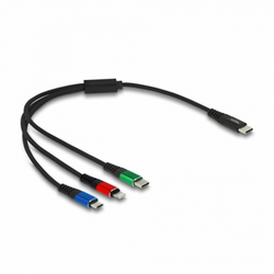 Delock kabel USB TipC 3v1 Lightning/TipC /Mikro 30 cm 86820