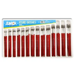 JUNIOR Art School Ruby Set četkica, Okrugla, 144kom