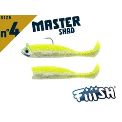 Fiiish Master Shad Combo Light 100mm/8g Neon Chart + Body