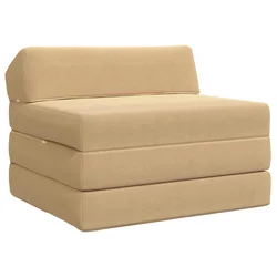 Sofa na razvlačenje Svijetlozeleni sivi 200 x 70 x 10 cm