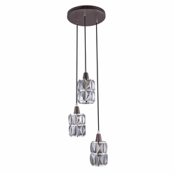 Globo 15761-3 - Kristalni luster na sajli WOLLI 3xE14/40W/230V