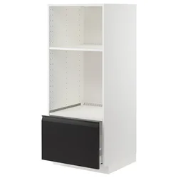 METOD / MAXIMERA Visoki element za ugradne uređaje, bela/Upplöv boja antracita, mat, 60x60x140 cm