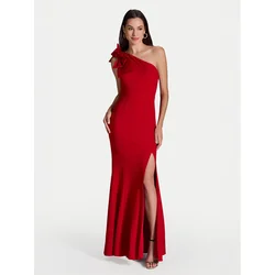 Swing Večerna obleka 5AI00600 Rdeča Slim Fit