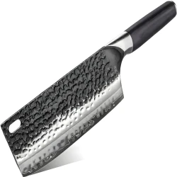 Damaskus kuhinjski nož HA-38019 - Cleaver / Crna KP38019