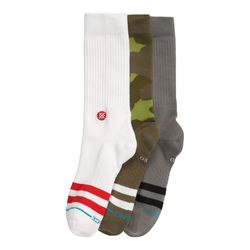 Stance THE OG 3 PACK CREW, čarape, multikolor A556C20OG3