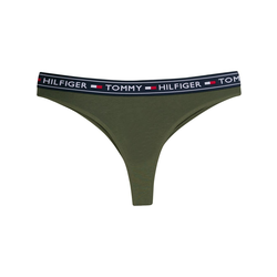 Tommy Hilfiger - embroidered logo thong - women - Green