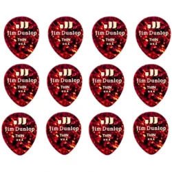 Dunlop 485P-05TH Celluloid Teardrop Shell Thin Players Pack