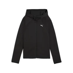Puma Ženski duks Evostripe Full-Zip, Crni