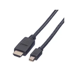 Value Mini DisplayPort Cable, Mini DP-HDTV, M/M, 2 m