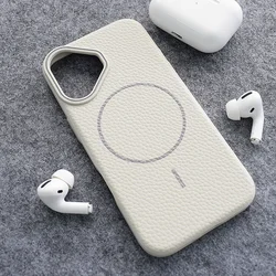 Maskica za iPhone 16 Mag Case Summer Beats, Krem
