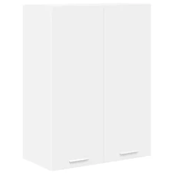Vidaxl Viseča omarica z vrati Bela 60 x 31 x 80 cm Konstruiran les