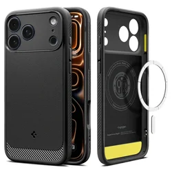 Spigen - Rugged Armor MagSafe maska za iPhone 17 Pro Max - mat crna ACS10263