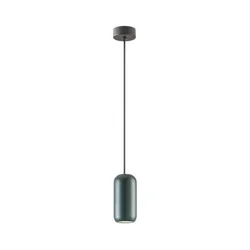 Redo 01-3475 - Luster na sajli BOOM 1xGU10/10W/230V, prečnik 7,6 cm, zelene boje