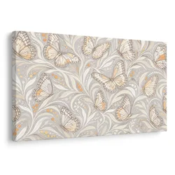 Slika nežni metulji v ornamentu - 60x40