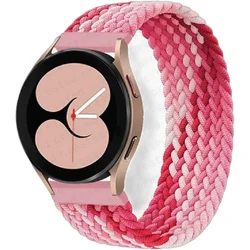 Infostyle EMIOBAND 22 mm pletena zapestnica (145 mm) – rdeča-roza