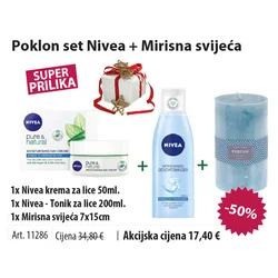 Poklon set Nivea + Mirisna svijeća