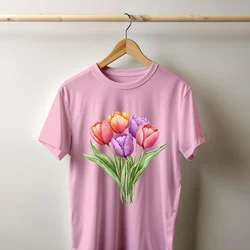 Camiseta Majica sa štampanim printom Cam 956, Unisex, Roze