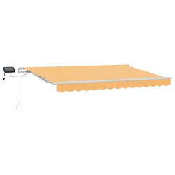 Povlačivi tende Pijesak 350 x 250 cm Tkanina i Aluminij