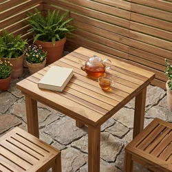 Gornji dio stola 40 x 40 x 3,5 cm Četvrtasti Čvrsto teak drvo