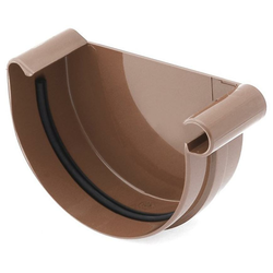 Bryza BRYZA Čelna stran žlebov RIGHT plastika O 100 mm, rjava RAL 8017