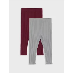 Sinsay - Rebraste tajice 2 pakovanja - maroon