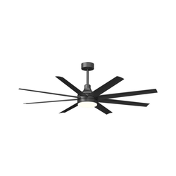 Aigostar-LED prigušiva stropni ventilator LED/24W/230V 2700-6500K 165 cm + daljinski upravljač, crni